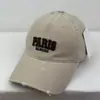 Gorra de Béisbol Ripped Bordado Tridimensional de Letras Retro Americana para Hombres y Mujeres Tendencia Callejera Versátil Protección Solar Gorra Pato