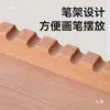 Carrinho de Pintura Especial para Arte Carrinho de Ferramentas para Pintura a Óleo Móvel Rack de Armazenamento de Tinta de Três Camadas em Madeira Sólida Carrinho de Armazenamento para Pintura em Madeira