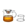Juego de Té Kung Fu Resistente al Calor Vidrio de Alta Temperatura Taza de Presentación con Colador de Té Filtro Divisor de Té Taza de Presentación de Vidrio Espeso Grande y Pequeño