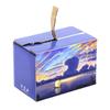 Caixa com zíper cor personalizada impressão expressa zíper cosméticos caixa colorida especial caixa cega rígida sem cola fácil de rasgar caixa