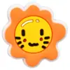 Accesorios Planos de PVC Lindos Transfronterizos Pasador Broche Ropa Accesorios de Joyería DIY Dibujos Animados Sol Pequeño Parche de Goma Suave