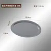 Plato Retro con Forma de Huevo de Acero Inoxidable Vajilla Estilo Japonés Bandeja de Cafetería Plancha Plana para Barbacoa Plato Hondo Plato Plano con Fondo Plano Plato Ovalado Vintage