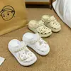 Lindos Accesorios para Zuecos Estilo Girly, Hebilla de Cadena de Oso Estilo Chanel, Dijes Desmontables para Zapatos DIY, Accesorios para Zapatos, Hebilla para Pantuflas