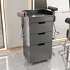 Gabinete de Herramientas para Salón de Belleza Mesa Espejo para Salón de Peluquería Gabinete con Cajones Gabinete de Almacenamiento de Madera para Cortar el Cabello Gabinete de Trabajo para Barbería