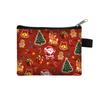 Monedero Navideño Transfronterizo Nuevo Monedero Infantil Conveniente Impreso Bolsa para Monedas Bolsa de Llaves Moderna Bolsa para Guardar Certificados