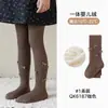Envío Gratis 10A Antibacteriano Delgado Polar Lazo Leggings para Niñas Otoño Invierno Nuevo Color Sólido Color Liso Niñas Medias para Niños