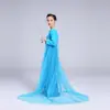 Vestido de princesa congelada terciopelo no invertido lentejuelas forro polar engrosado otoño e invierno vestido de navidad para niñas actuación de cumpleaños