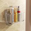 Estante de almacenamiento de baño de acrílico, inodoro de baño, lavabo de pared sin agujeros, estante de almacenamiento de cosméticos de pared