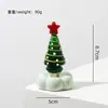 Árbol de Navidad Sólido Vidriado Zibo Artesanía de Vidrio Giratoria Coche y Escritorio Regalo Creativo Adorno Venta al por Mayor