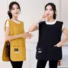 Nuevo Delantal Chaleco de Moda Impermeable y a Prueba de Aceite Ropa de Trabajo para el Hogar Cocina Catering Barista Hombro
