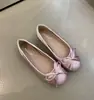 Sapatos Redondos Estilo Novo 2026, Elegantes Sapatos de Laço Baixo Estilo Francês para Primavera e Verão
