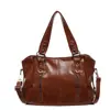 Bolsa de Grande Capacidade para Mulheres 2026 Verão Novo Estilo Retro Elegante Simples Bolsa de Ombro Transversal Roupas de Trabalho Bolsa Tote Casual