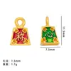 Tendencia China 2025 Año de la Serpiente Llavero Colgante DIY Paz y Alegría Oro Mate Colgante Pulsera Hombres y Mujeres Regalo de Año Nuevo