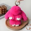 Llavero Colgante de Conejo de Peluche de 15 cm, un Regalo Ceremonial para el Examen de Ingreso a la Universidad, Accesorio para Bolsa