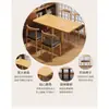 Mesas y sillas para restaurante comercial, restaurante de desayunos, tienda de fideos para snacks, mesa larga, tienda de té de leche y barbacoa, juego de comedor con una mesa y cuatro sillas