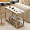 Mesa lateral, mesinha de centro, armário lateral de sofá, mesa de chá móvel, mesinha, prateleira de armazenamento, armário lateral estreito, mesa de chá para lazer na varanda