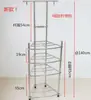 Suporte de pia de aço inoxidável, rack de pia de piso, rack de três ou quatro cantos, rack de pia multicamadas, rack de armazenamento para cozinha e banheiro