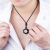 Péndulo Colgante Estrella de Seis Puntas de Obsidiana Piedra de Energía Arena Azul Collar Piedra Cielo Estrellado Colgante de Cristal Joyería para Mujeres