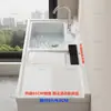Balcón Panal Aluminio Gabinete para Lavadora Combinación Piedra de Cuarzo con Tabla de Lavar Tina de Lavado Ranura de Lavado Tina Integrada Gabinete Complementario