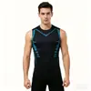Nueva camiseta sin mangas de secado rápido sin costuras para hombre para el verano, adecuada para correr, entrenamiento, deportes y fitness, top sin mangas transpirable y elástico