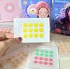 Parche para Acné con Cara Sonriente y Diseños Coloridos, Parche Corrector de Corazón Incrustado con Diamantes, Hidrocoloide Físico Absorbente de Pus, Se Puede Aplicar con Maquillaje, Divertido y Llamativo