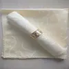 Tecido de Guardanapo Jacquard para Hotel Tapete de Mesa Floral Toalha de Mesa Estilo Ins Quadrada Pano de Mesa