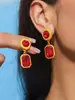Joyería Transfronteriza Moda Europea y Americana Collares de Moda Cadena para Clavícula Versátil Elegante Lujo Ligero Pendientes de Gama Alta Juego de Joyas