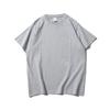 Camiseta de Manga Curta de Algodão 240g com Gola Redonda, Modelagem Solta, Cor Sólida e Logo com Estampa de Padrão de Marca Moderna Espessa, Feita Sob Medida por Marca Moderna