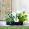 Combinación de paisajismo con plantas verdes artificiales, jardineras, maceteros, decoraciones de flores artificiales, decoración de paisaje con plantas artificiales para escaparates de centros comerciales, interior y exterior