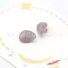 Botões de Cogumelo de Resina Torcida 16x11mm Botões Irregulares de Metal de Pé Alto Costurados à Mão para Cardigãs e Tricô