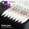Caneta de Pintura Colorida com Ponta Dupla para Pneus de Carro, Caneta de Retoque à Prova d'Água, Marcador à Base de Óleo Não Desbota - Venda Quente Transfronteiriça