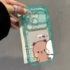 Adecuado para Apple 18, 12 y otros modelos; funda de teléfono temática de pareja con un lindo diseño de dibujos animados; funda protectora de acrílico translúcido para iPhone 17