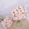 Flor artificial transfronteriza 27 peonías manojo rafia atado camelia rosa estilo ins fábrica de flores simulación productos anuales