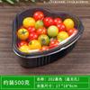 Caja Desechable para Empaque de Fresas Caja para Cortar Fruta de Cereza Caja de Plástico con Forma de Corazón Dorado para Empaque de Fruta Caja de Regalo para Mascota