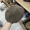 Sombrero de Otoño e Invierno de Estilo Británico Retro a la Moda para Hombre y Mujer Sombrero Ham Cabeza Grande Buena Combinación Sombrero de Lengua de Pato
