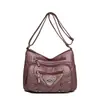 Bolso Texturizado Nuevo Bolso Cruzado Moda Multicapa Piel Suave Bolso para Señoras de Mediana Edad Mamá Bolso de Alta Gama Bolso para Mujer Bolso de Hombro