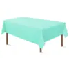 Mantel Rectangular Desechable para Fiesta Liso de Plástico Mantel de Tela Mantel de Color Sólido para Mesa de Postres de Cumpleaños Mantel Impermeable y a Prueba de Aceite