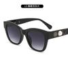 Nuevo Estilo Estilo Fragante Camelia Perla Retro Celebridad de Internet Gafas de Sol para Transmisión en Vivo Exquisitas Gafas de Sol Ojo de Gato Sentido de Gama Alta para Mujer