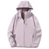 Chaqueta Soft Shell para Hombre Primavera y Otoño Impermeable Resistente al Viento para Exteriores Chaqueta Casual con Forro de Polar Chaqueta Cálida con Capucha Sudadera para Mujer