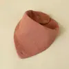 Babetes Amazon, Gaze de Algodão Crepe, Toalha Triângulo para Bebê Respirável e Absorvente, Babador de Bebê Cor Sólida Transfronteiriço, Estilo Fino de Verão