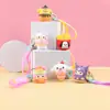 Chaveiro de Silicone Desenho Animado 3D Brinquedo Criativo Tendência Mascote Pingente Prêmio Estudante Presente Chaveiro