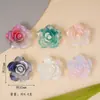 Margarida colorida versátil flor tridimensional pétala de flor diy joias acessórios de resina flor de cinco pétalas patch de decoração acessórios de cabelo