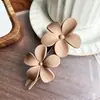 Novo Grampo de Cabelo Traseiro de Alto Sentido Flor Fosca Artefato de Cabelo Grampo Bico de Pato de Temperamento Acessórios de Cabelo Grampo de Cabeça para Mulheres