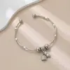 Pulseira de Contas Redondas Simples Versátil Ajustável Popular do Oriente Médio Transfronteiriça Joias de Noiva para Mulheres Europeias e Americanas Dubai