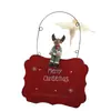 Mini ferro transfronteiriço novo cartão de Natal Merry Christmas listando decorações de Natal pendente de porta pendente de árvore layout props
