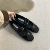 Zapatos de Tacón Bajo Estilo Coreano con Falda, Zapatos Mary Jane, Zapatos Planos Pequeños Fragantes, Zapatos Estilo Francés de Noche, Zapatos de Piel para Mujer Primavera 2025