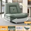Sillón sofá individual, sofá cápsula espacial, sofá reclinable eléctrico giratorio para sala de estar, mecedora multifuncional de cuero WY