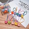 Versión coreana de anillo para el cabello de color caramelo para niños 10 piezas de accesorios para el cabello de bebé cuerda para el cabello no daña el cabello caricatura banda elástica pequeña cuerda para la cabeza