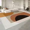 Mesa de Centro para Sala de Estar, Estilo Creme de Luxo Leve Antiderrapante Tapete de Chão para Baia de Janela Sem Lavagem, Tapete de Cabeceira para Quarto