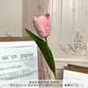 Flores Artificiales de Tulipán Hidratantes Flores Hechas a Mano para Bodas Flores Decorativas Artificiales Arreglos de Piso para Bodas al por Mayor